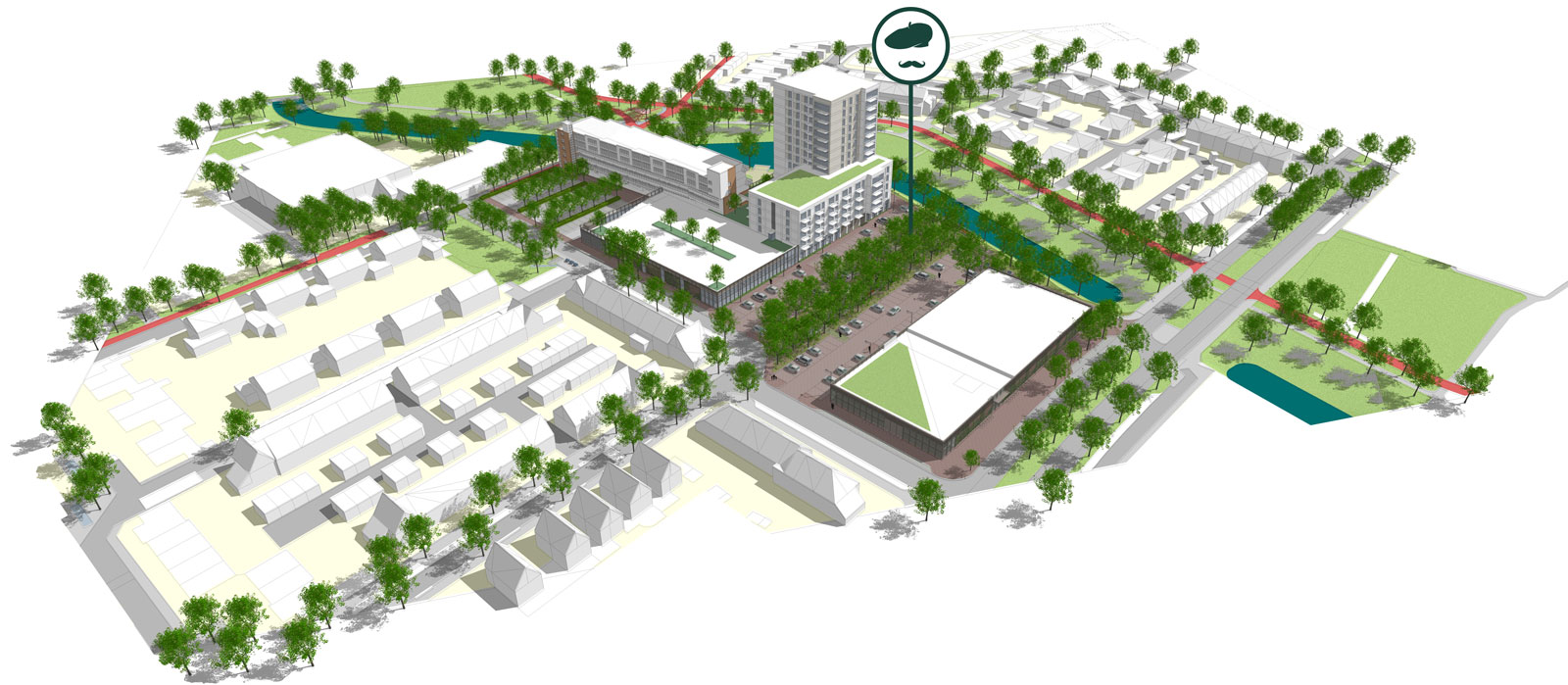 Winkelcentrum-Woensel-Achtse-Barrier-gebiedsontwikkeling-middenhuur-woningen-Eindhoven-Laride