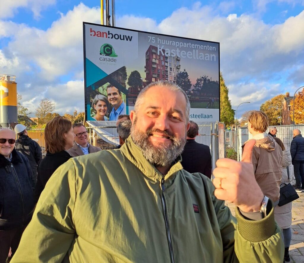 Start-Bouw-Kasteellaan-Waalwijk-nieuwbouw-Chapeau-Casade-corporaties-Laride